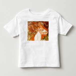 Alphonse Mucha Art Nouveau Spring Toddler T-Shirt