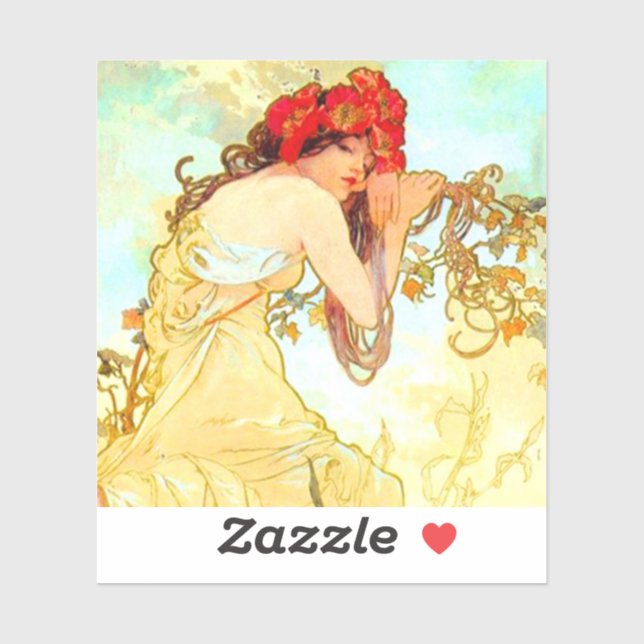Alphonse Mucha Art Nouveau Summer (Sheet)