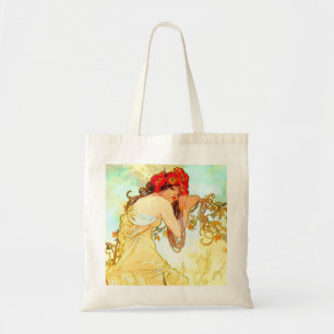 Alphonse Mucha Art Nouveau Summer Tote Bag