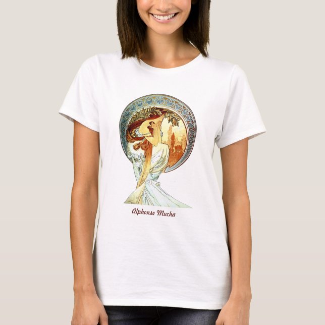 Alphonse Mucha Art Nouveau T-Shirt (Front)