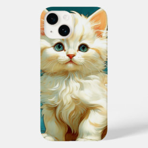 Alphonse Mucha Art Nouveau White Cat Case-Mate iPhone 14 Case