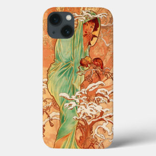 Alphonse Mucha Art Nouveau Winter iPhone 13 Case