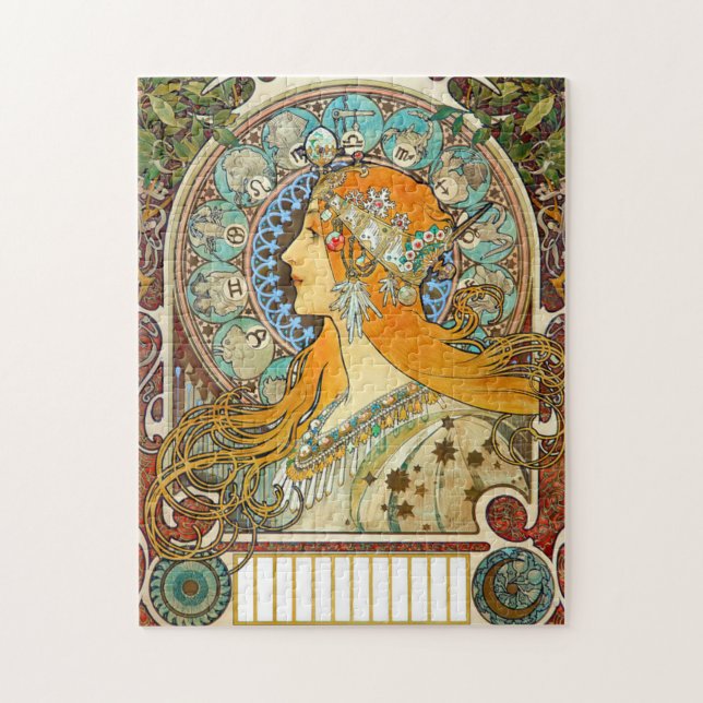 Alphonse Mucha Art Nouveau Zodiac Jigsaw Puzzle (Vertical)