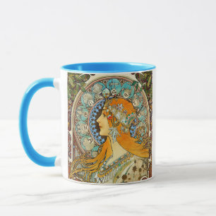 Alphonse Mucha Art Nouveau Zodiac Mug