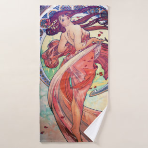 Alphonse Mucha Bath Towel