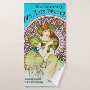 Alphonse Mucha Bath Towel