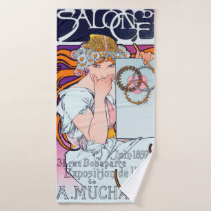 Alphonse Mucha Bath Towel