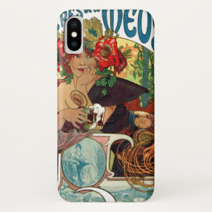 Alphonse Mucha Bieres De La Meuse iPhone X Case