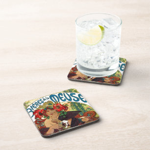 Alphonse Mucha Bieres De La Meuse Coaster