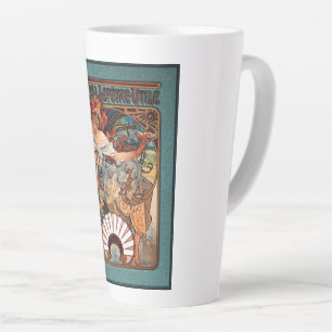 Alphonse Mucha Biscuits Lefevre-Utile Speckled Frm Latte Mug