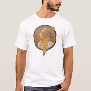 Alphonse Mucha ~ Byzantine Head: The Blonde T-Shirt
