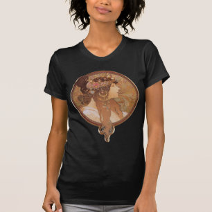 Alphonse Mucha Byzantine Head, The Brunette T-Shirt
