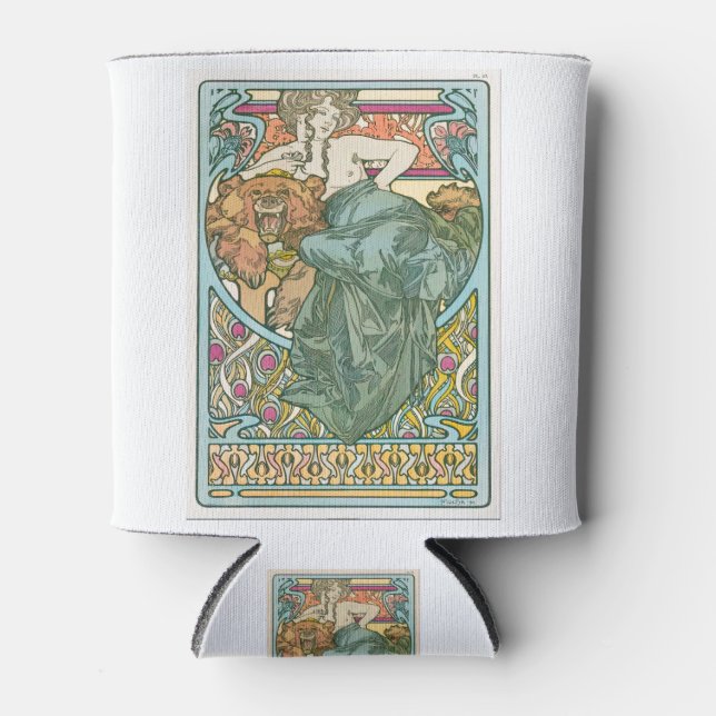 Alphonse Mucha Can Cooler (Front)