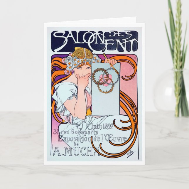 Alphonse Mucha Card (Front)