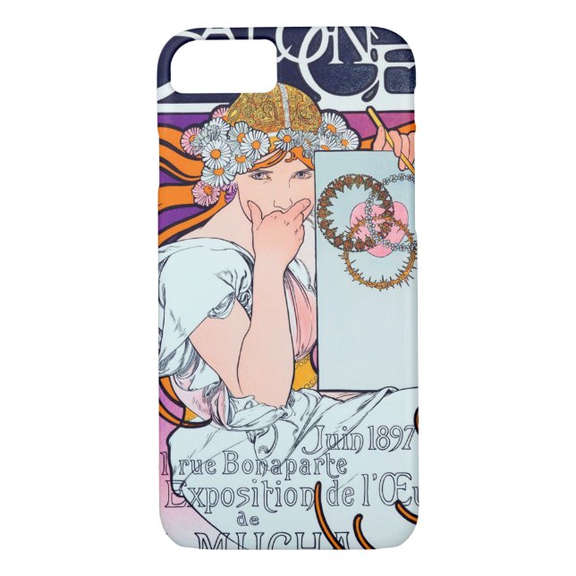 Alphonse Mucha Case-Mate iPhone Case (Back)