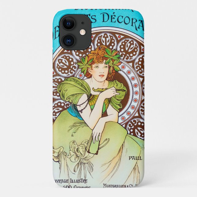 Alphonse Mucha Case-Mate iPhone Case (Back)