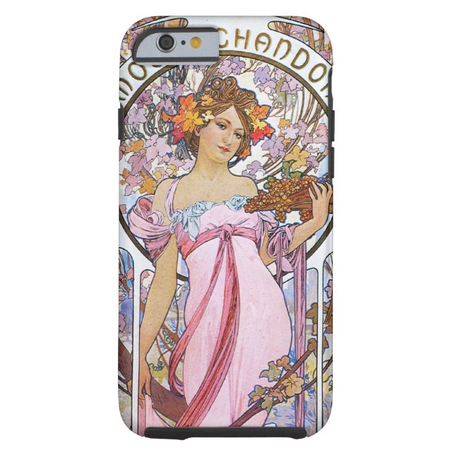 Alphonse Mucha. Champagne advertisement,1899. Case-Mate iPhone Case (Back)