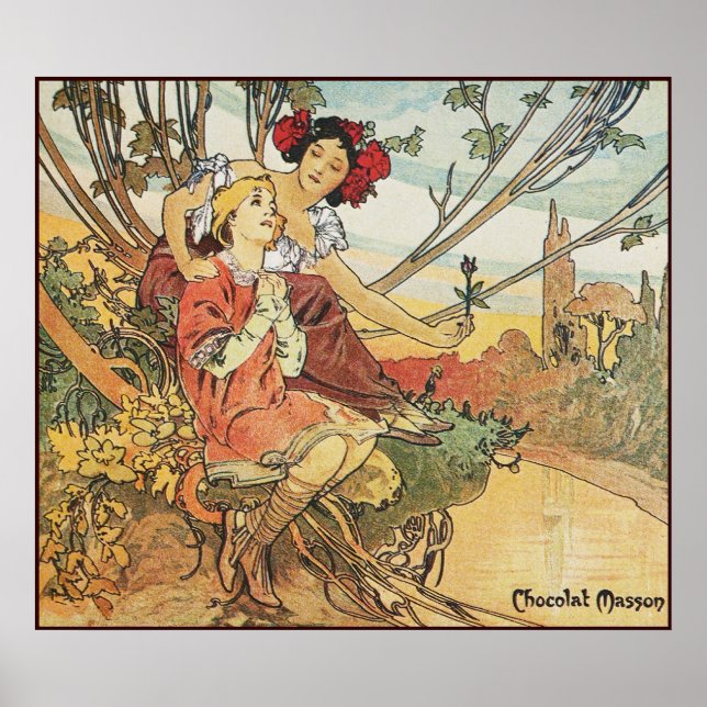 alphonse mucha chocolat masson poster (Front)