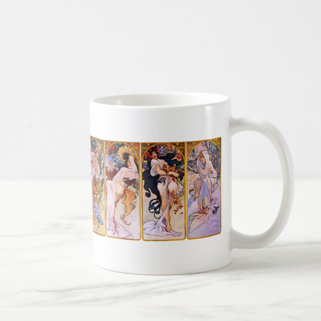 Alphonse Mucha Coffee Mug (Right)