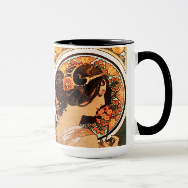 Alphonse Mucha Cow Slip Mug (Right)