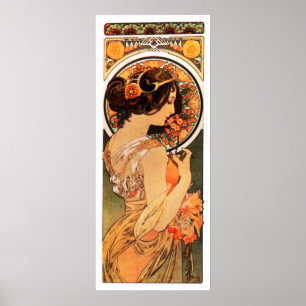 Alphonse Mucha Cow Slip Poster