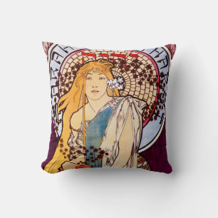 Alphonse Mucha Cushion