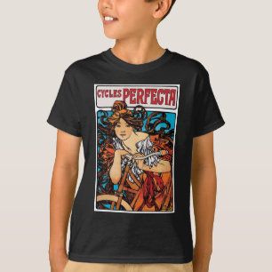 Alphonse Mucha - Cycles Perfecta Retro Art Nouveau T-Shirt
