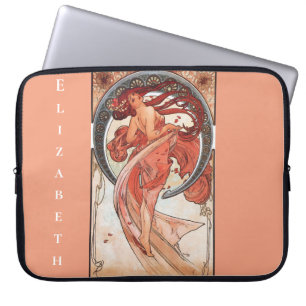 Alphonse Mucha Dance 1898 Art Nouveau Vintage Laptop Sleeve