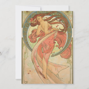 Alphonse Mucha — Dance Holiday Card