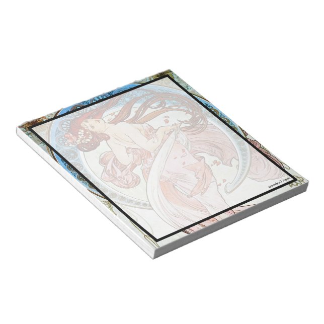Alphonse Mucha Dance Notepad (Angled)