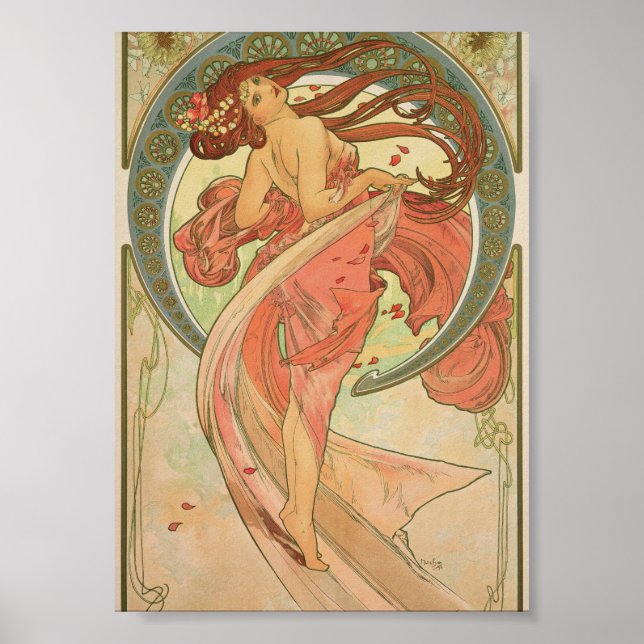 Alphonse Mucha - Dance Poster (Front)