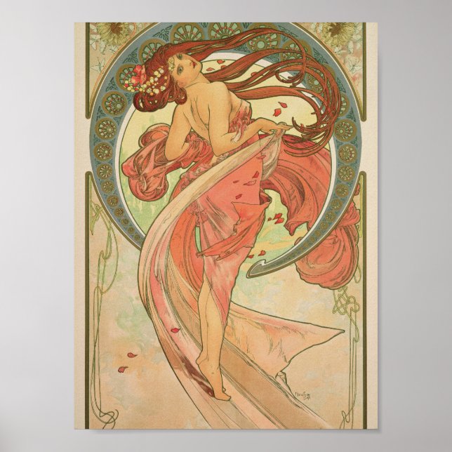 Alphonse Mucha - Dance Poster (Front)