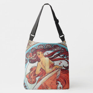 Alphonse Mucha Dance Vintage Art Nouveau Painting Crossbody Bag