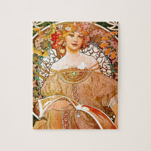 Alphonse Mucha Dreaming (Reverie) Jigsaw Puzzle