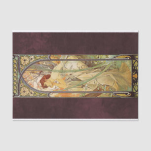 Alphonse Mucha, Evening Contemplation Tissue Paper