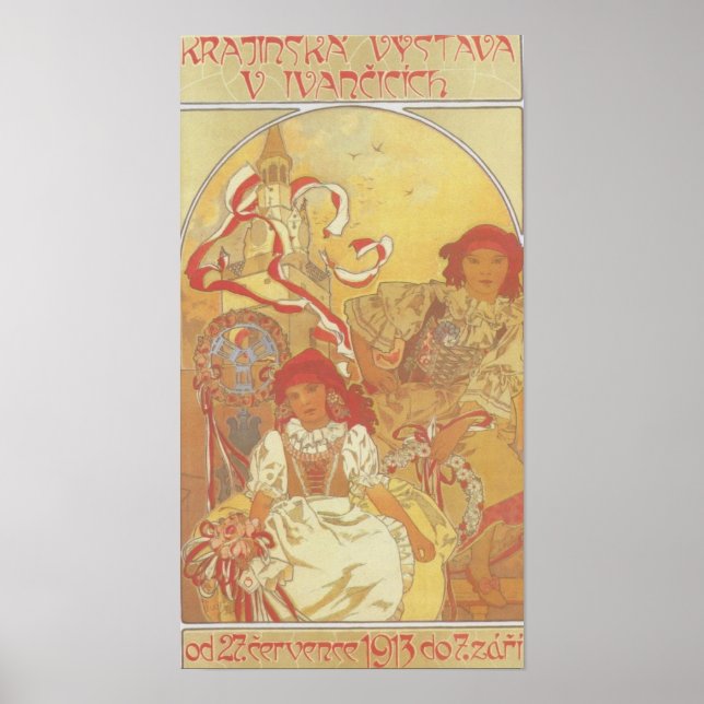 Alphonse Mucha - Exhibition 1913 Print (Front)