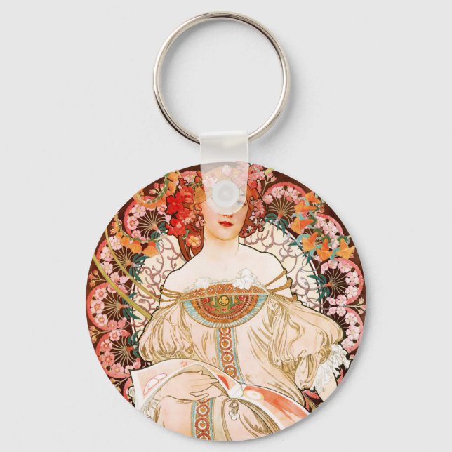 Alphonse Mucha F. Champenois Key Chain (Front)