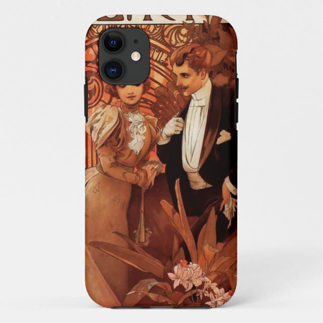 Alphonse Mucha Flirt iPhone 5 Case (Back)