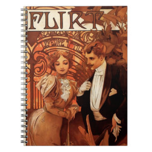 Alphonse Mucha Flirt Notebook