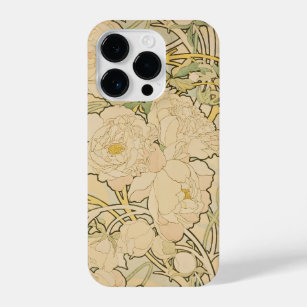 Alphonse Mucha Floral Pattern Art Nouveau  iPhone 14 Pro Case