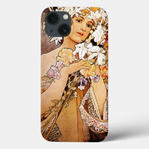 Alphonse Mucha Flower iPhone 13 Case