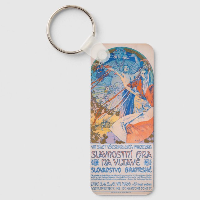 Alphonse Mucha for Sokol Festival (1926) Key Ring (Front)