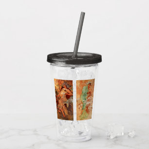 Alphonse Mucha, Four Seasons Acrylic Tumbler