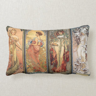 Alphonse Mucha Four Seasons Cushions