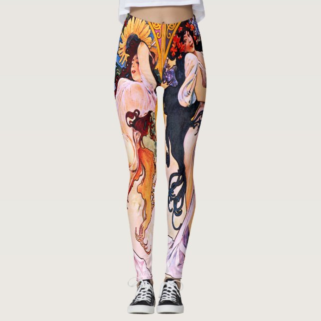 Alphonse Mucha - Four Seasons Leggings (Front)