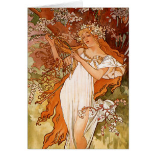 Alphonse Mucha, Four Seasons, Spring