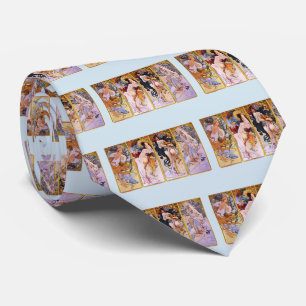 Alphonse Mucha , “ Four Seasons ” Tie