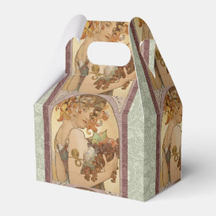 Alphonse Mucha Fruit Art Nouveau Vintage Maiden Favour Box