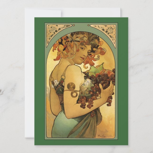 Alphonse Mucha Fruit Painting (Front)