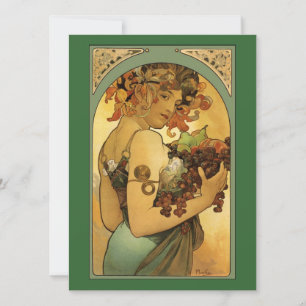 Alphonse Mucha Fruit Painting